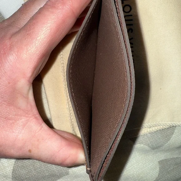 Authentic Louis Vuitton Damier Ebene Card Holder - Picture 14 of 16